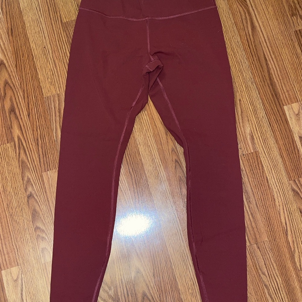 Lululemon maroon colored leggings size 8
